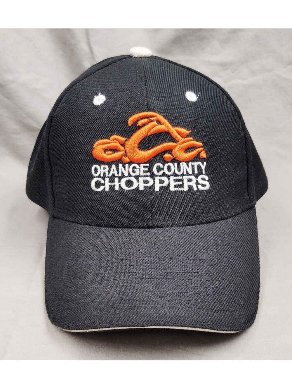 Orange County Choppers OCC Hat HUYU Black Motorcycle Biker Y2K Adjustable Cap